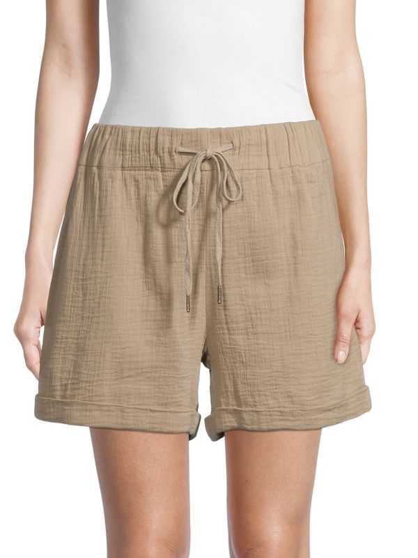 RD style Solid-Hued Woven Shorts